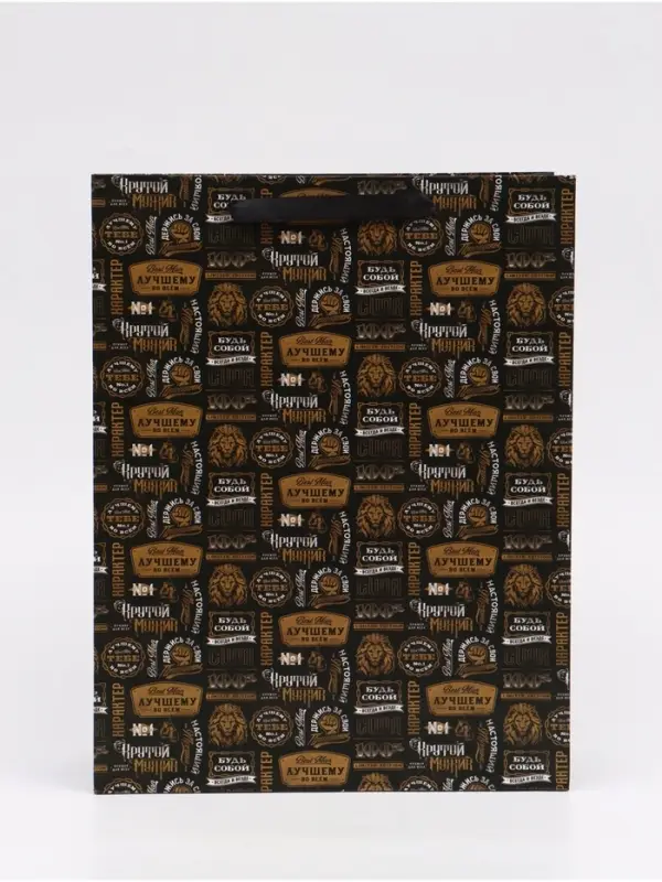 Пакет подарочный &laquo;Крутой&raquo;, L 31 &times; 40 &times; 11,5 см