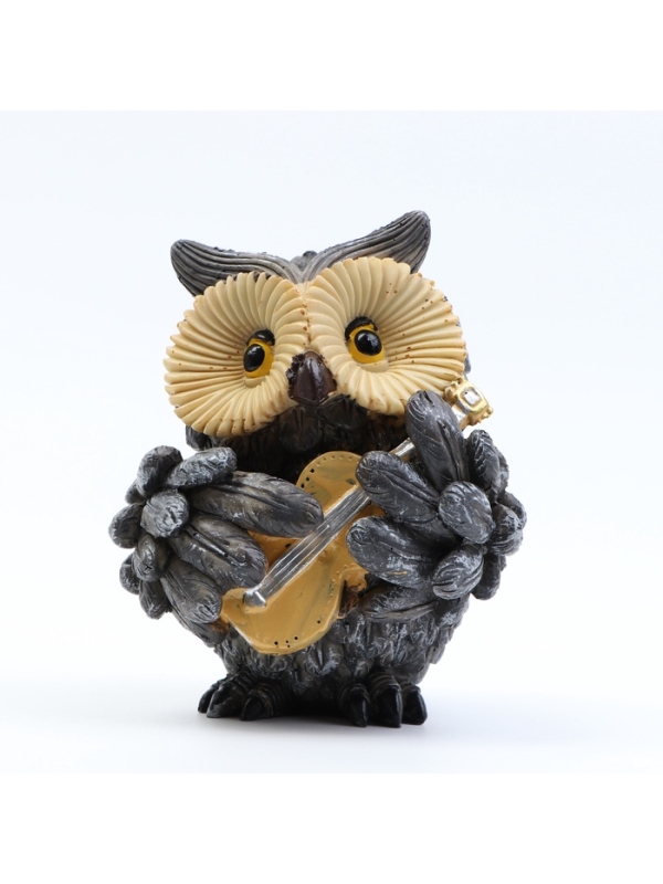Фигурка "Филин с гитарой" 12х12х14см