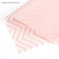 Плёнка матовая с рисунком &laquo;Волна&raquo;, персиковая, 57&times;57 см