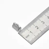 Зажим для ленты, (набор 20шт), цвет серебро, 10 мм, СМ-339