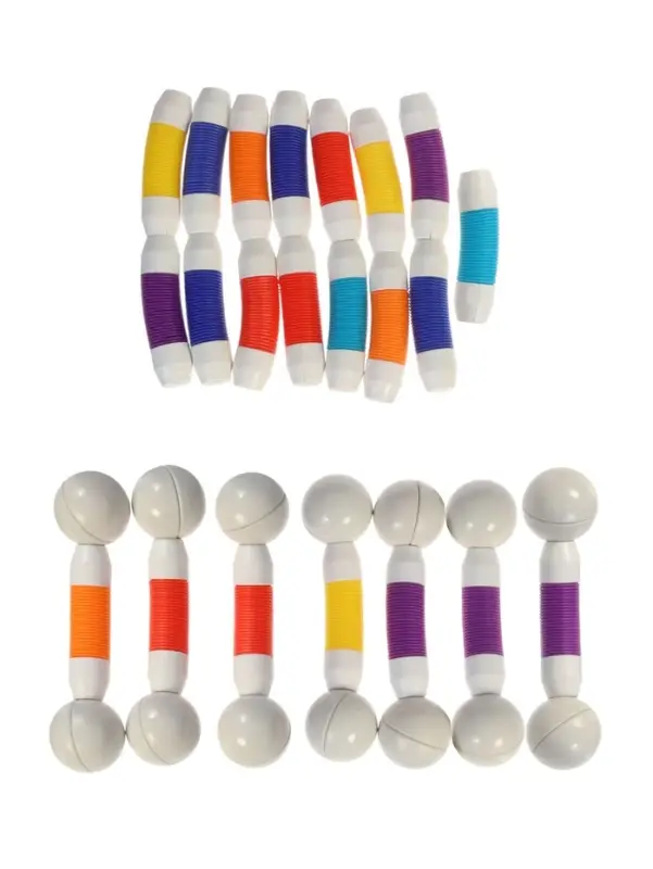 Конструктор магнитный "Развивающие трубы", 36 деталей