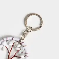 Брелок ловец снов "Древо" 19 см, цв. белый