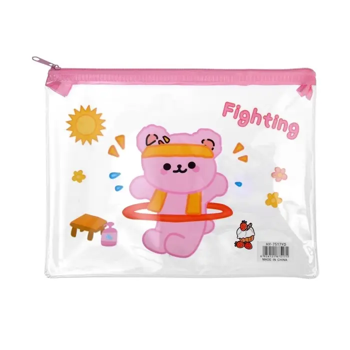 Папка на молнии А5 "Зверушки", МИКС