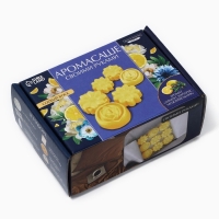 Аромасаше своими руками. Набор для создания ароматической фигурки из соевого воска &laquo;Желтые цветы&raquo;