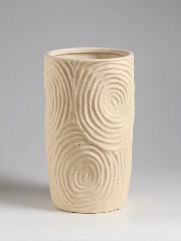 Ваза настольная керамика "Гуидо" 23х13 см, белый