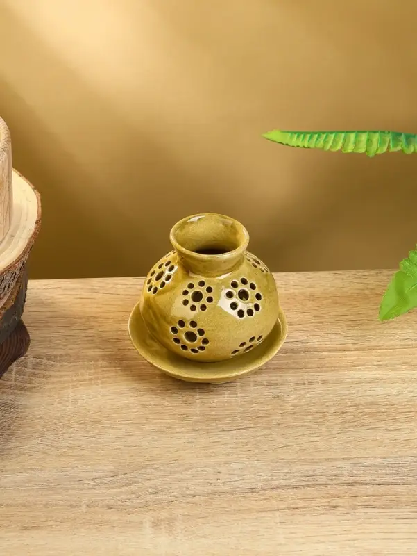 Аромалампа &laquo;Кувшин&raquo;, 9&times;9&times;9 см, керамика, бежевая