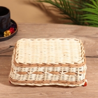 Корзина плетеная 23x16x9 см, ротанг