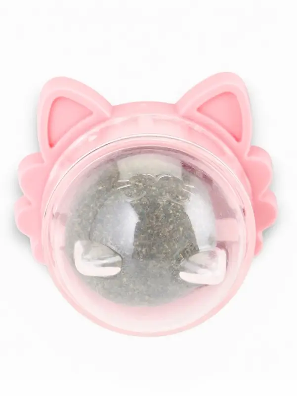 Игрушка для кошек из кошачьей мяты &laquo;Киса&raquo; на основании, 4.5&times;6&times;6 см, розовая