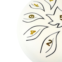 Глюкофон - музыкальный инструмент, цветок белый, 11 лепестков, 18 х 18 х 11 см