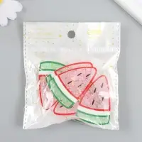 Шейкер для творчества акрил "Кусочек арбуза" с бисером 0,5х3,6х5,1 см