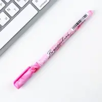 Ручка шариковая, синяя паста, 0.7 мм, с колпачком, пластик софт-тач &laquo;Самой нежной&raquo;