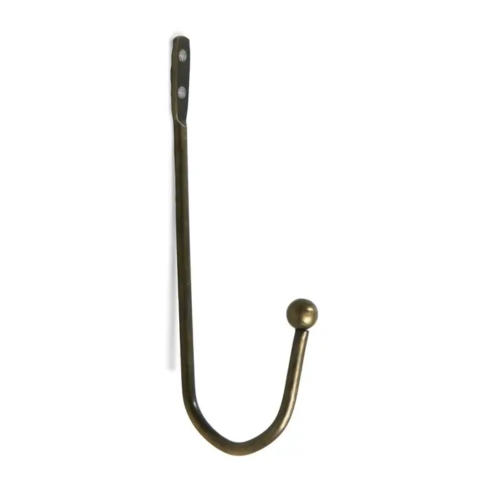 Крючок мебельный ТУНДРА TKO012, однорожковый, бронза, 50 шт.