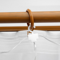 Гирлянда &laquo;Занавес&raquo; 2.8 &times; 3 м роса на крючках, с пультом, IP20, серебристая нить, 300 LED, свечение белое, 8 режимов, USB