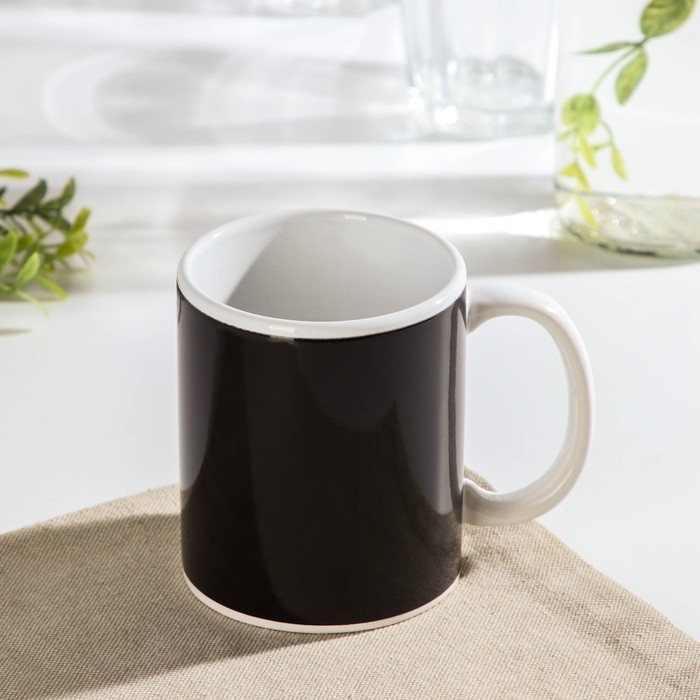 Кружка - хамелеон керамическая Доляна &laquo;С праздником весны тебя!&raquo;, 350 мл, цвет сиреневый