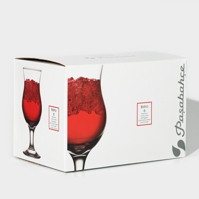 Набор стеклянных бокалов для коктейля Bistro, 380 мл, 6 шт