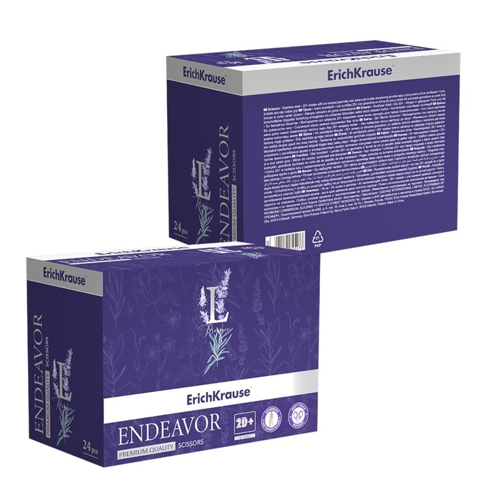 Ножницы 16см ErichKrause Endeavor Lavender, дисплей