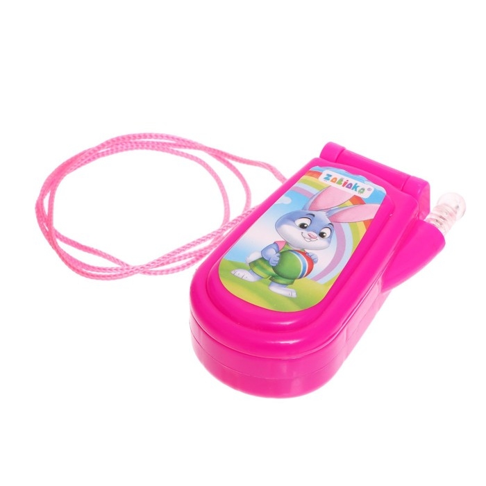 Музыкальный телефон &laquo;Зверюшки&raquo;, русская озвучка, световые эффекты, работает от батареек, МИКС