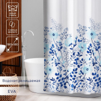 Штора для ванной Доляна &laquo;Цветение&raquo;, 180&times;180 см, EVA