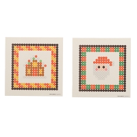 Аквамозаика &laquo;Шары с Дедом Морозом и домиком&raquo;, 2 фигурки, 544 шарика