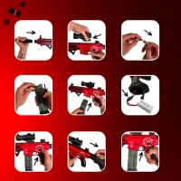 Автомат &laquo;Шквальный огонь&raquo;, с гильзами, глушитель, две обоймы, 77 см.