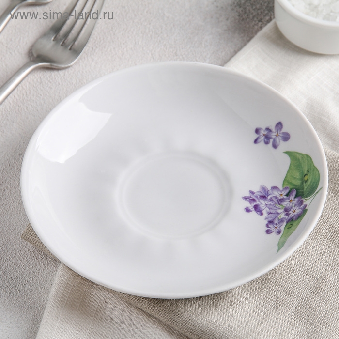 Блюдце фарфоровое &laquo;Сирень&raquo;, d=15 см
