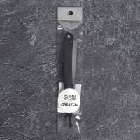 Опасная бритва, шаветт, без лезвия, 16,5/24 &times; 2,5 &times; 1,3 см, пластиковая, цвет чёрный/серебристый