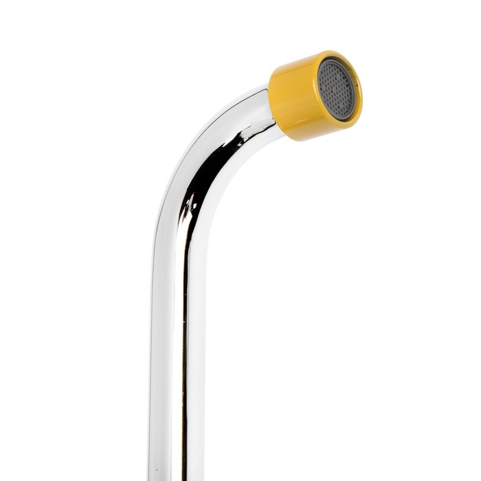 Смеситель для ванны Accoona A7182H, двухрычажный, желтый/хром