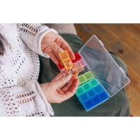 Органайзер для рукоделия, 7 органайзеров по 3 отделения, 19 &times; 8 &times; 2 см, цвет МИКС