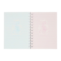 Записная книжка подарочная на гребне 80л,линия, цветной блок,облож.ПВХ 3D Аниме(17,7х13,7см)   10539