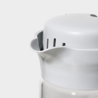 Кувшин для воды стеклянный с пластиковым фильтром Renga &laquo;Дэйзи&raquo;, 1,5 л, 10&times;29 см, цвет серый