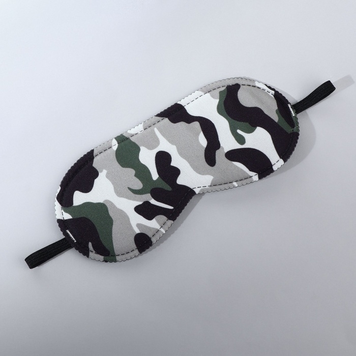 Маска для сна &laquo;Камуфляж&raquo; 20 &times; 8,5 см, резинка одинарная, разноцветная