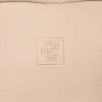 Дорожная косметичка Cubo, бежевая с логотипом