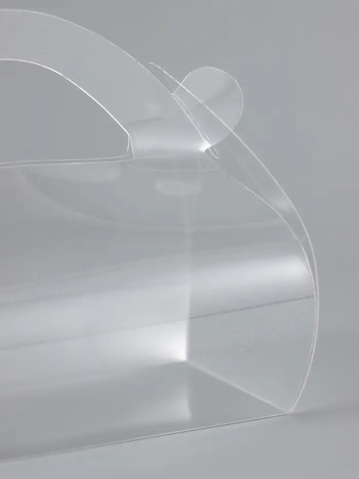 Складная прозрачная коробка из PVC, для упаковки подарков, 9.9&times;4.9&times;5.5 см