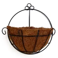 Кашпо настенное d=20 см, с кокосовым вкладышем