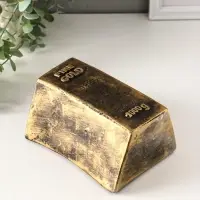 Копилка "Золотой слиток" 16,5х11,5х8 см