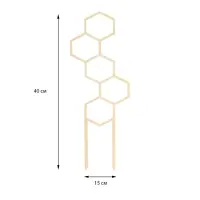 Шпалера, 40 &times; 15 см, дерево, &laquo;Соты&raquo;, Greengo