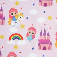 Бумага упаковочная крафтовая белая &laquo;Принцесса&raquo;, 50 x 70 см