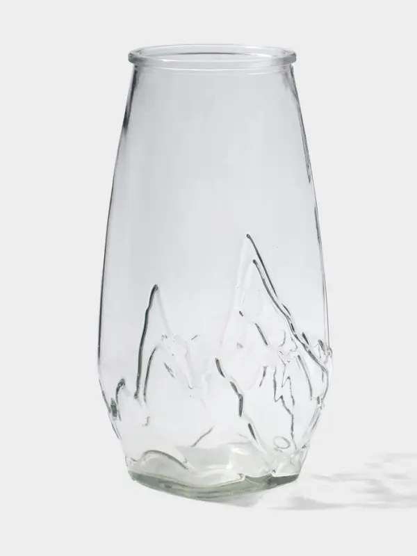 Ваза стекло настольная "Мариба" 22х10,5 см, прозрачный