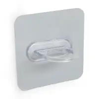 Держатель с клейкой поверхностью ТУНДРА, d=25 мм, 68&times;68 мм, прозрачный