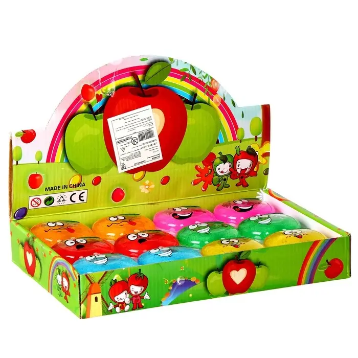 Лизун - слайм &laquo;Яблоко&raquo;, цвета МИКС