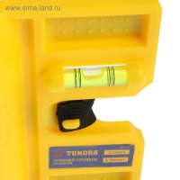 Уровень угловой магнитный ТУНДРА, складной, 3 глазка