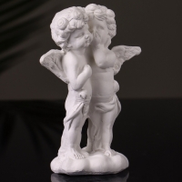 Статуэтка "Ангелы шепчутся" 9х6,5х3,5 см, натуральный