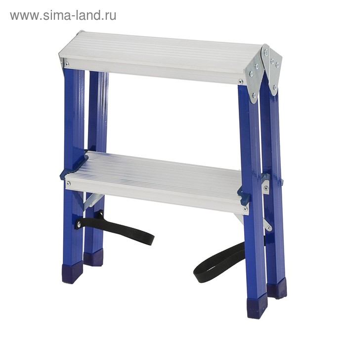 Стремянка ТУНДРА, комбинированная, двухсторонняя, 2 ступени, 430 мм