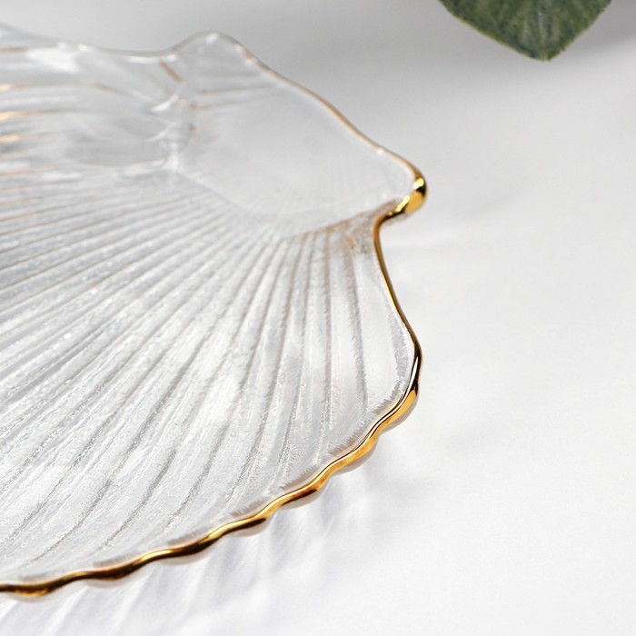 Блюдо сервировочное Magistro &laquo;Ракушка&raquo;, 14&times;13,5&times;1,5 см, фигурное