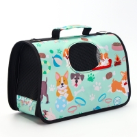 Сумка - переноска для животных"Верный друг", каркасная, размер S, 37,5 х 17 х 22 см