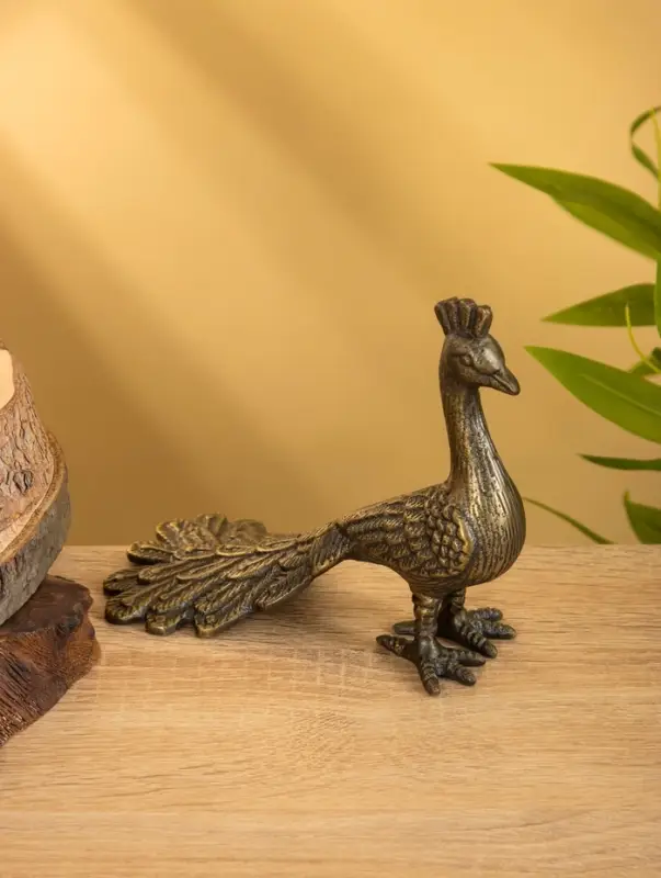 Сувенир &laquo;Павлин&raquo;, 18&times;8.5&times;14 см, алюминий