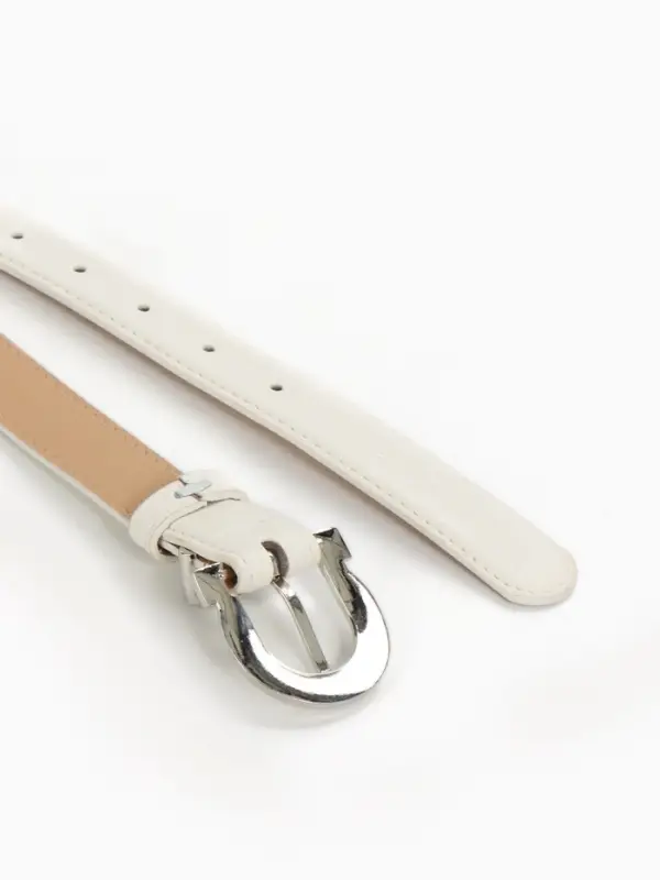 Ремень жен 04-01-02-01, Март2507, 2,3*0,3*110 см, без винта, пряж металл, 1 прокол,