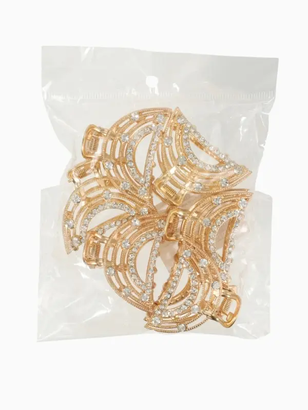 Краб для волос "Джули" дуга, 4 см, золото