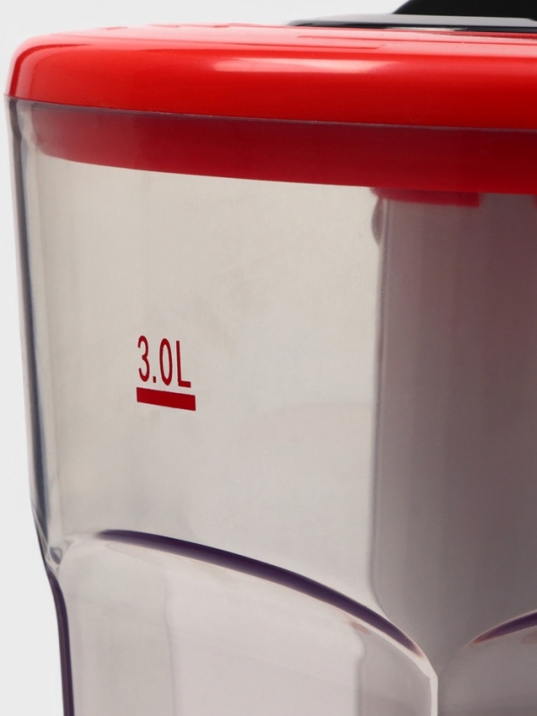 Башня пивная Tavimo, 3 л, ёмкость для льда, подсветка, пластик, красный