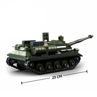 Конструктор Армия ВОВ &laquo;Танк ПТ-САУ 100&raquo;, 338 деталей